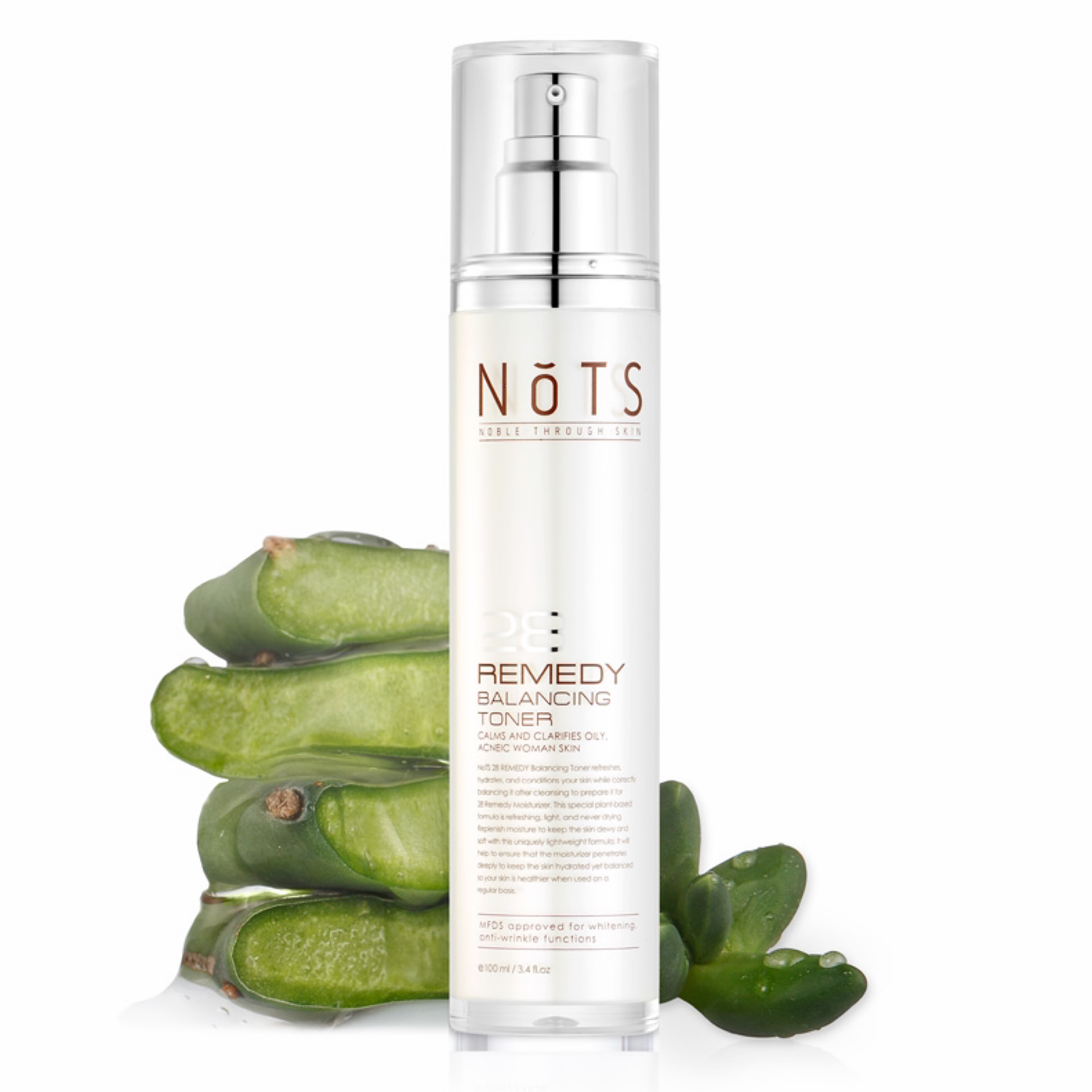 Nước cân bằng phục hồi da nots 28 remedy balancing toner 100ml