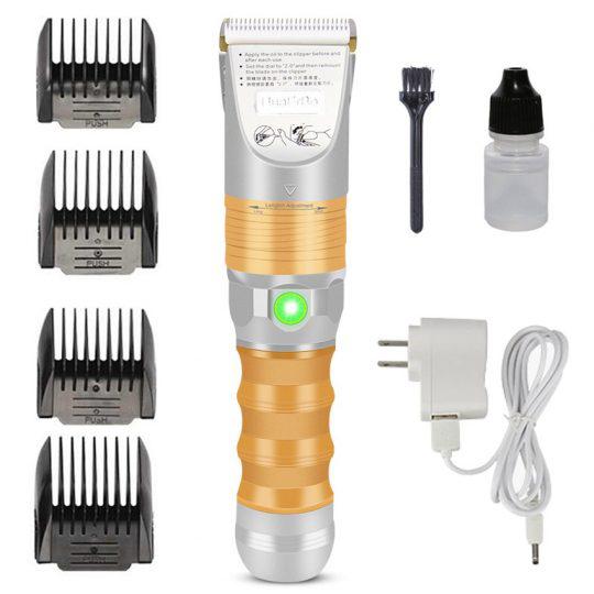 Tông đơ cắt tóc pin sử dụng 5 tiếng Huaerbo B60,lưỡi sứ ceramic chống nóng