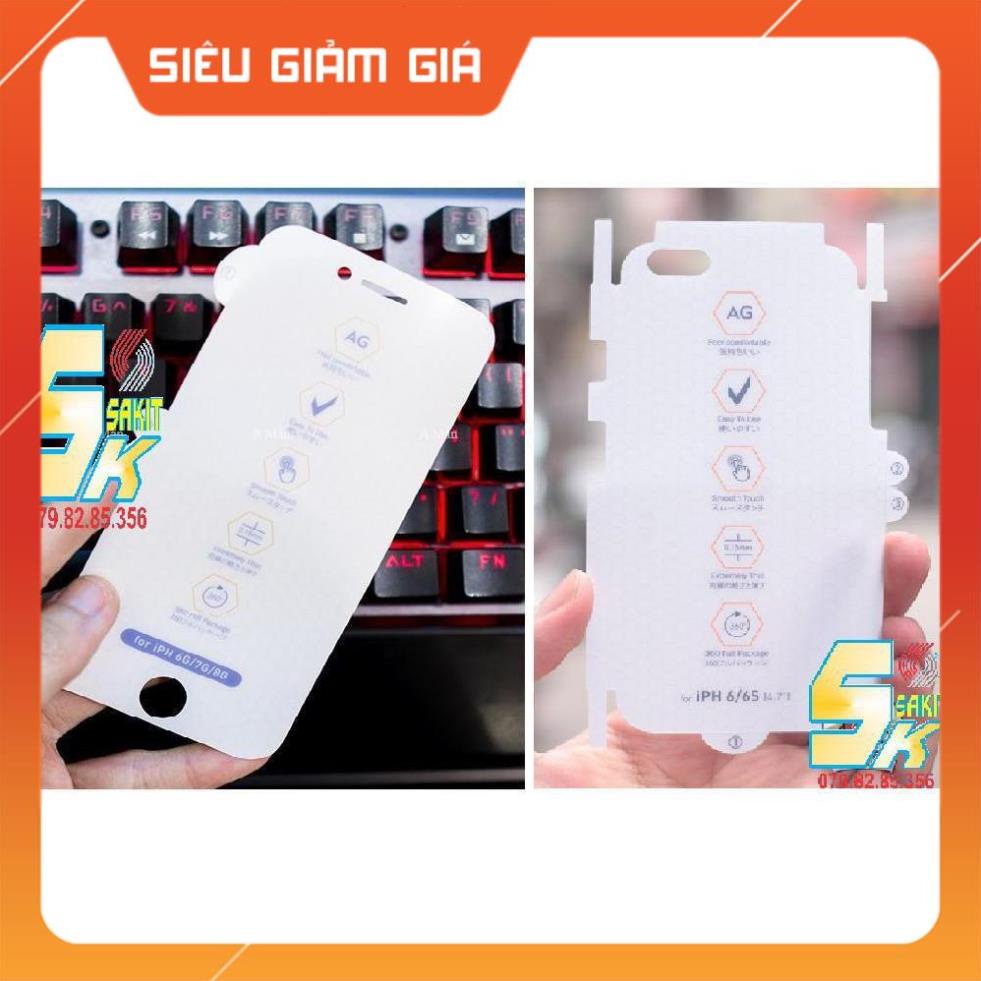 Combo 2 miếng dán nano ppf full nhám iphone 6-6s-6 plus-6splus-7-8-7 plus-8 plus-se.