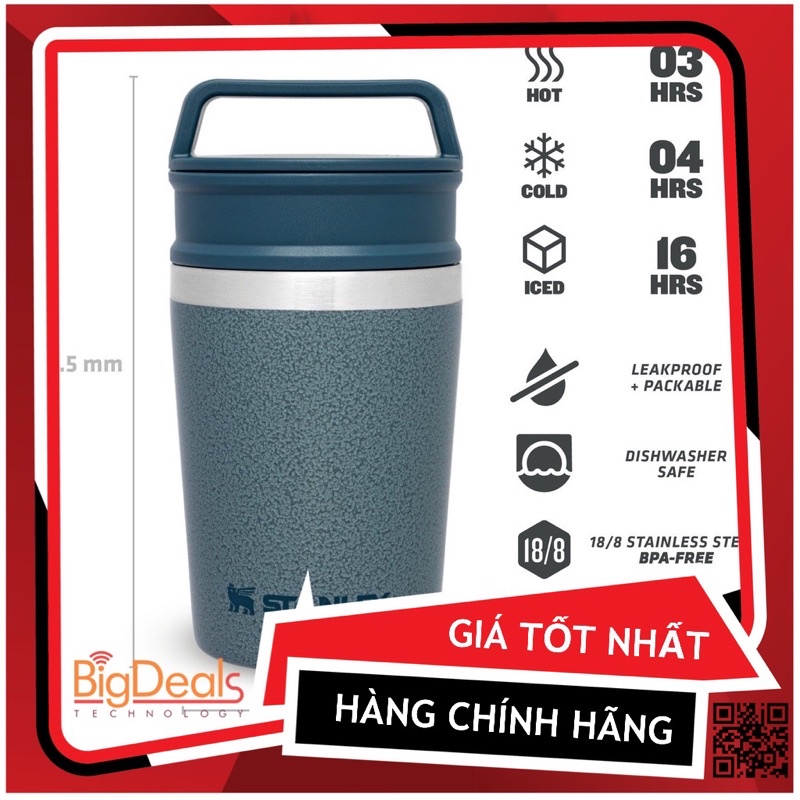 Bình đựng cafe , ly giữ nhiệt stanley adventure shortstack travel mug 8oz