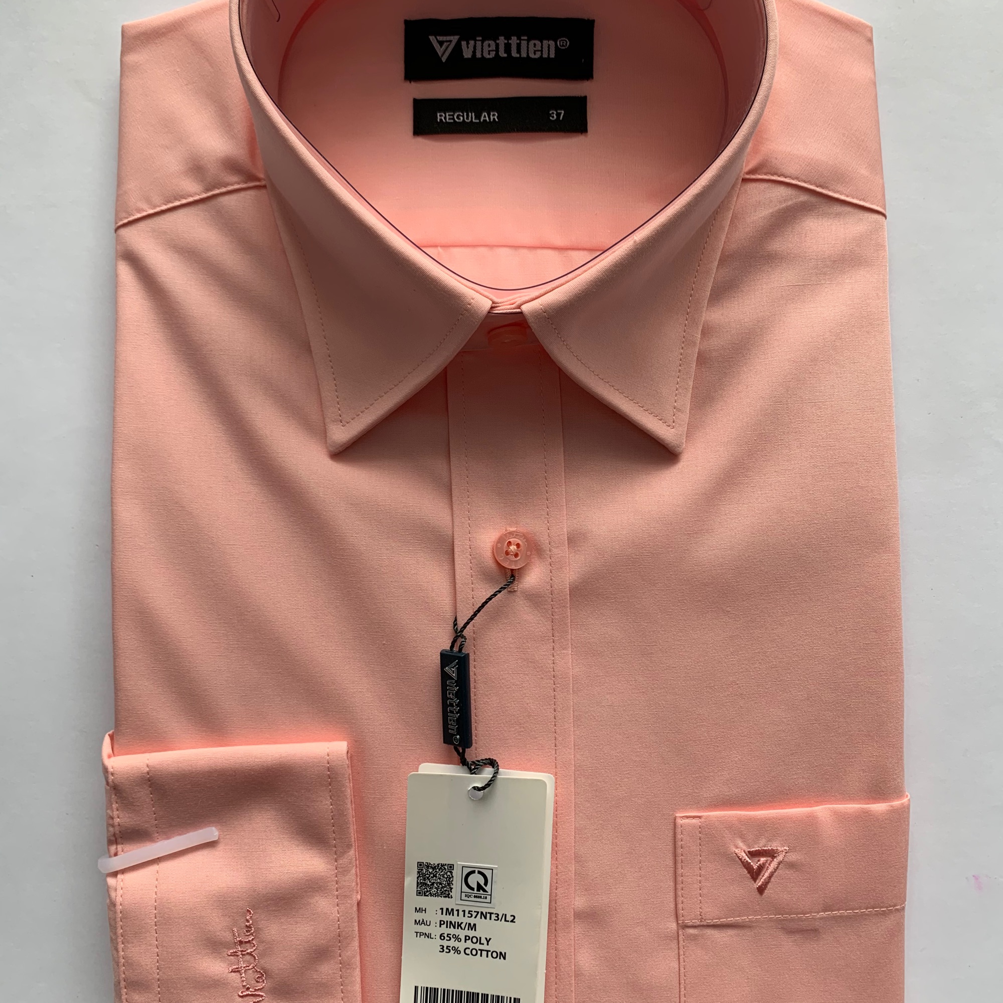 ÁO MÀU HỒNG PHẤN  DÀI TAY VIỆT TIẾN