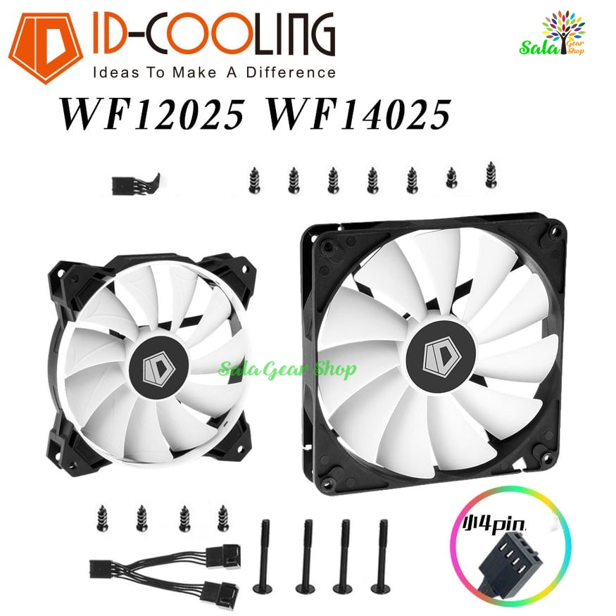 Quạt fan case 12cm ,14cm id-cooling wf-12025 | wf-14025