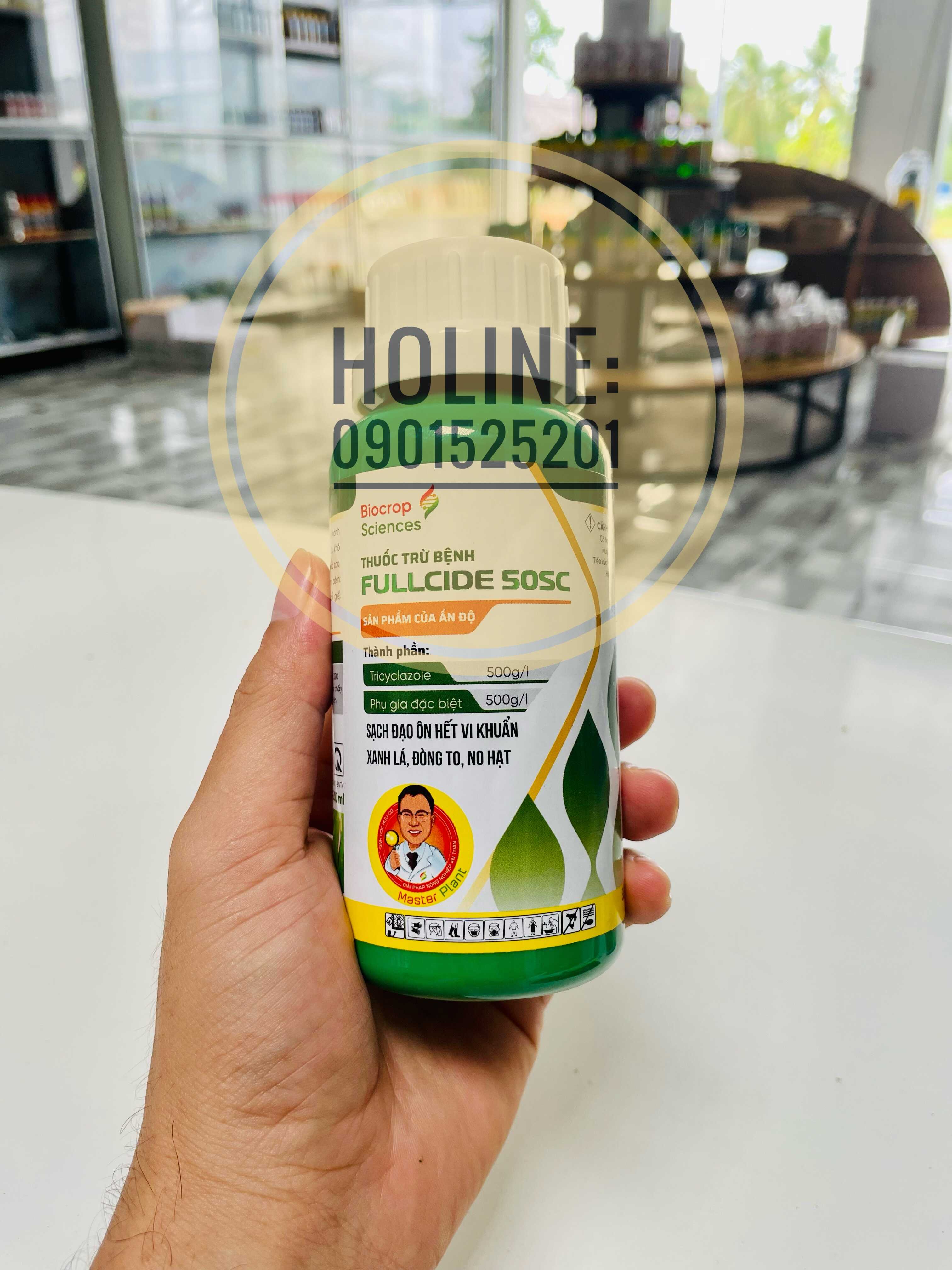 Fullcide 50sc phòng trừ đạo ôn lá, đạo ôn cổ bông, sạch bệnh, xanh cây, tốt lá