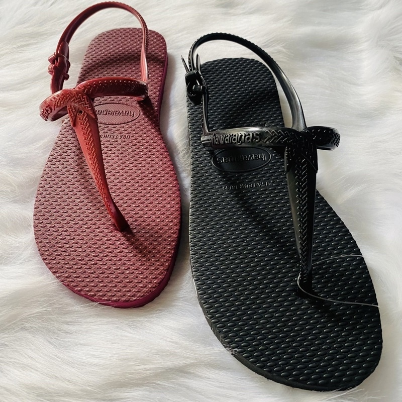 Hot Dép sandal Havaianas nữ quai chữ T khoá gài siêu hot hit dép tông nữ quai hậu mới