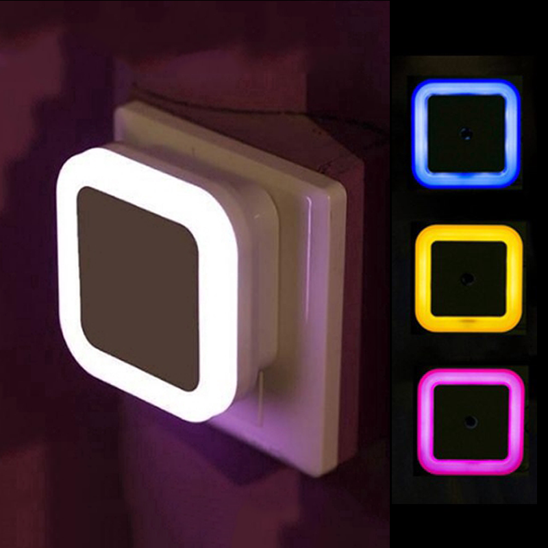 Đèn led phòng ngủ, Đèn Tường đèn ngủ cảm ứng Tự động bật / tắt, Đèn cảm biến ánh sáng Nhà thông minh Tiết kiệm năng lượng cắm 220V 0,5W
