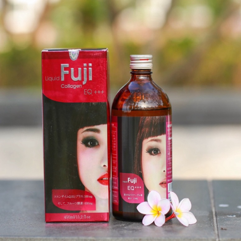 Liquid fuji collagen eq+++ ⚡hàng chính hãng⚡chai 450ml - nước uống đẹp da chống lão hóa_minh quân