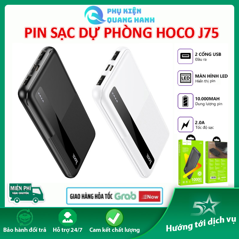 Pin sạc dự phòng hoco j75 10000mah sạc nhanh