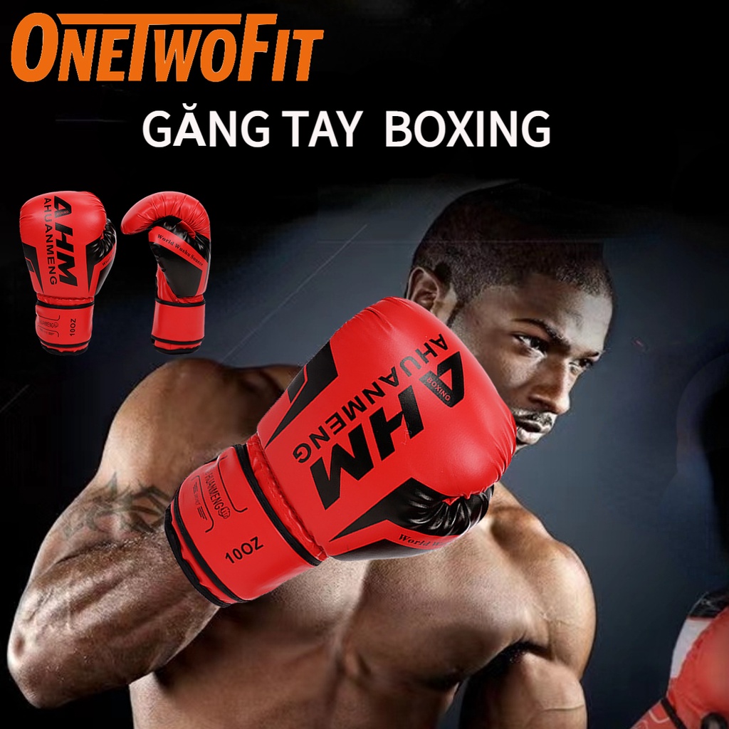 OneTwoFit cao cấp găng tay đấm bốc siêu bền，Sanda đấm bốc đào tạo trẻ em người lớn găng tay chiến đấu bảo vệ dày Găng Tay Boxing，Găng Bao Tay Đấm Bốc 、Găng Boxing、Găng Đấm Bốc