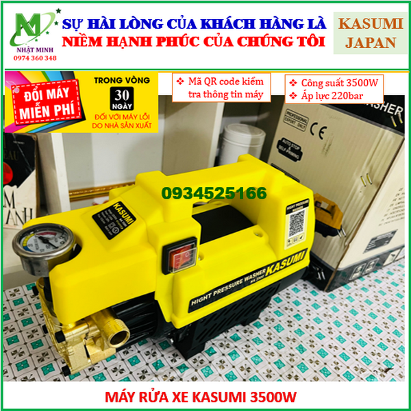 Máy rửa xe KASUMI Nhập khẩu nhật bản., BH 24 Tháng