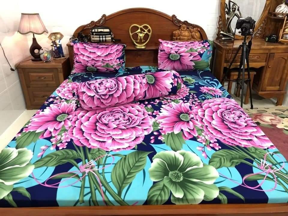 Bộ drap thun thái lan 1m6x2m _ 1m8x2m