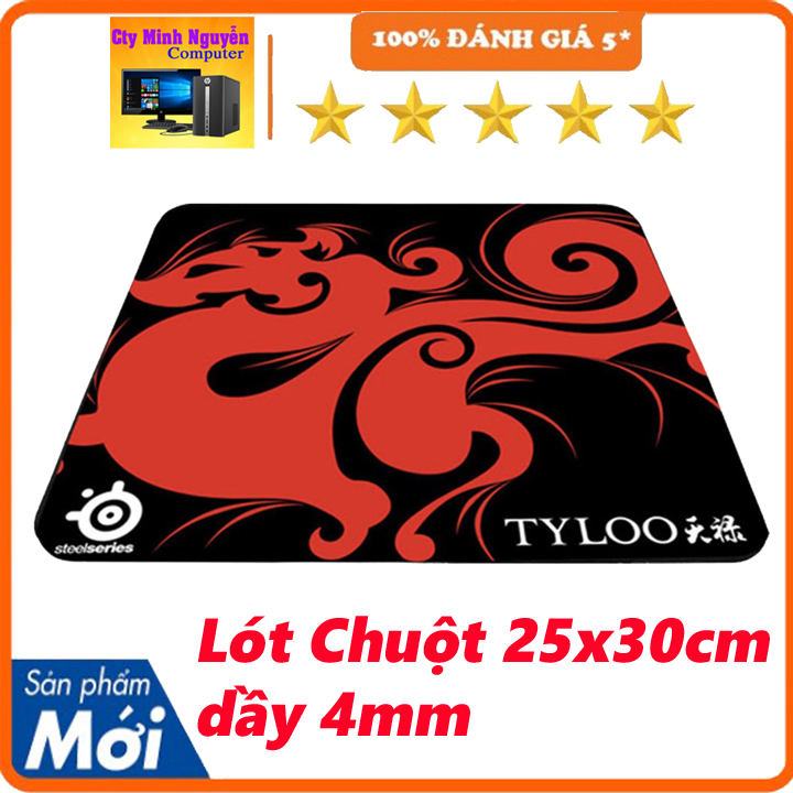 Miếng lót chuột Game thủ LyLoo 4ly dài 25 rộng 30cm