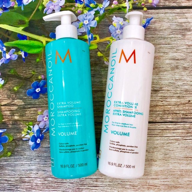 Bộ dầu gội xả tăng phồng tóc Moroccanoil Extra Volume 500ml