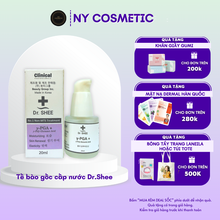 Tế bào gốc cấp nước YPGA Dr.Shee 20ml