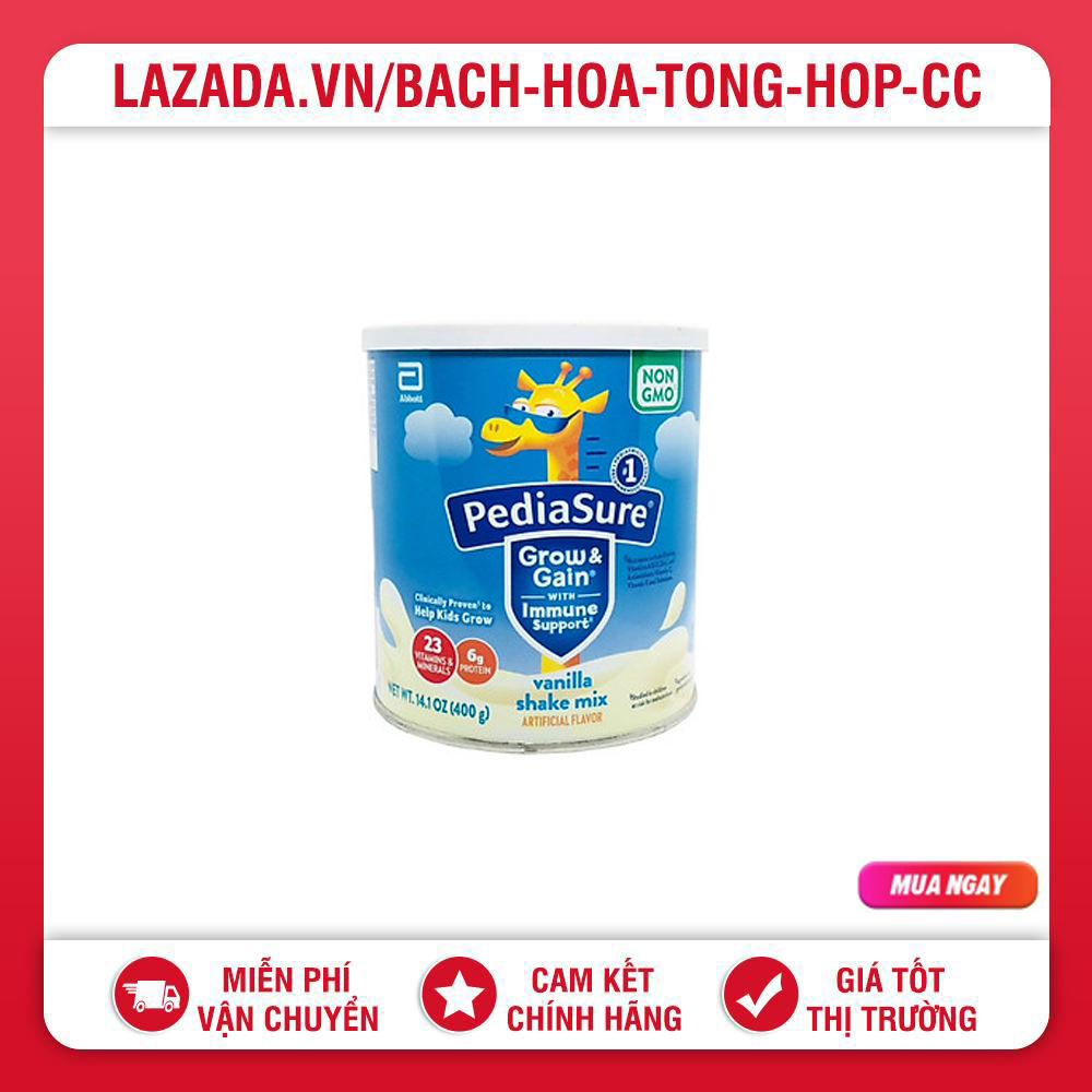 Sữa Pediasure Grow & Gain Hương Vanilla/Dâu Mỹ