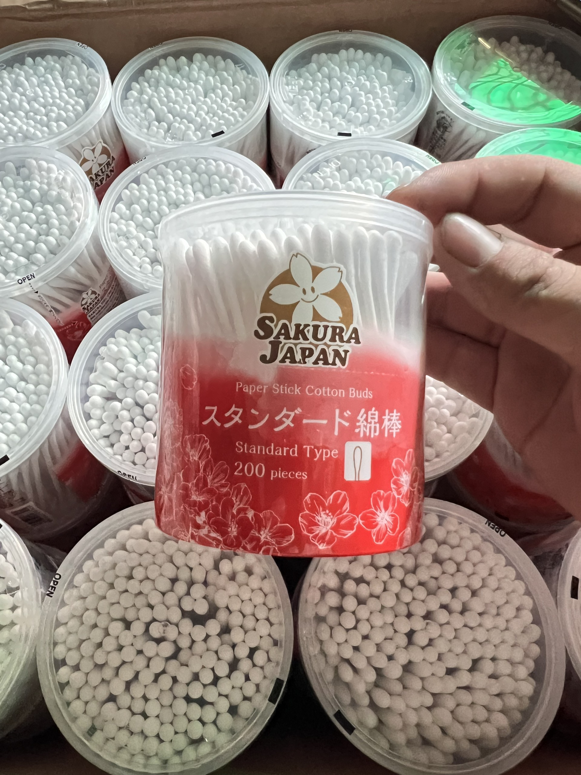 Tăm bông tiêu chuẩn kháng khuẩn Sakura TB01