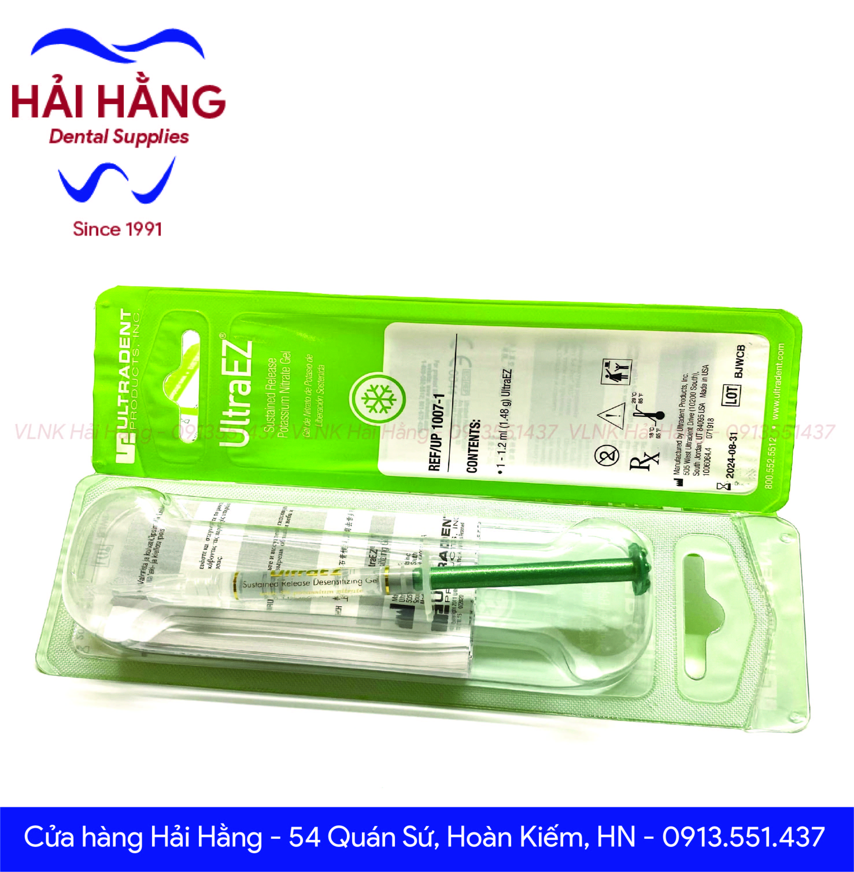 Gel chống ê buốt khi tẩy trắng răng Ultra Ez chính hãng Ultradent