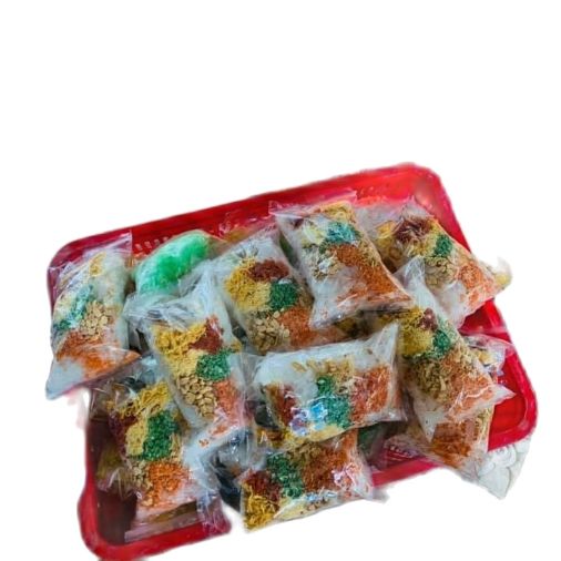 1 bịch bánh tráng trộn thập cẩm để riêng gia vị  đóng hàng  đẹp ăn ngon