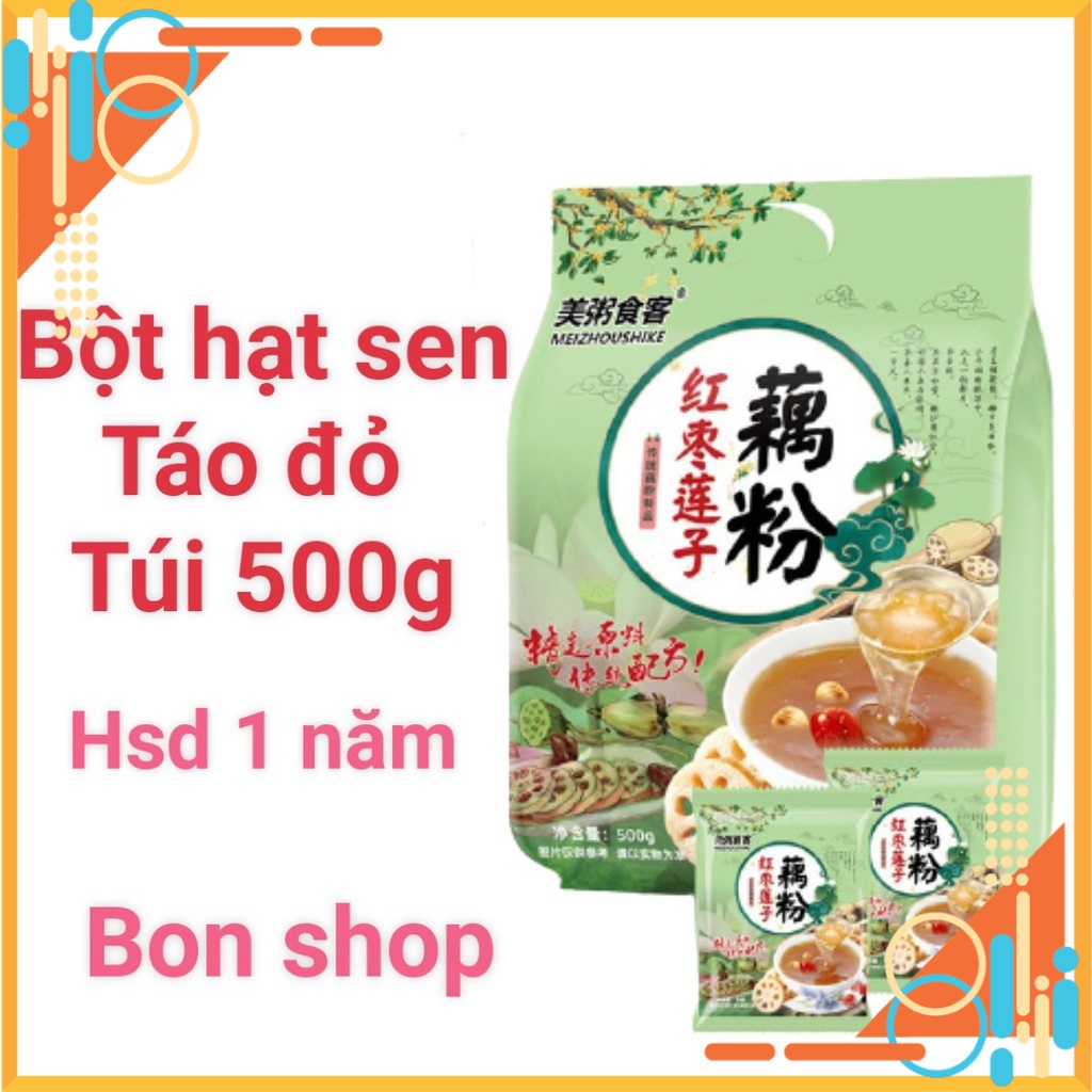 BỘT CỦ SEN TÁO ĐỎ DƯỠNG NHAN 500G