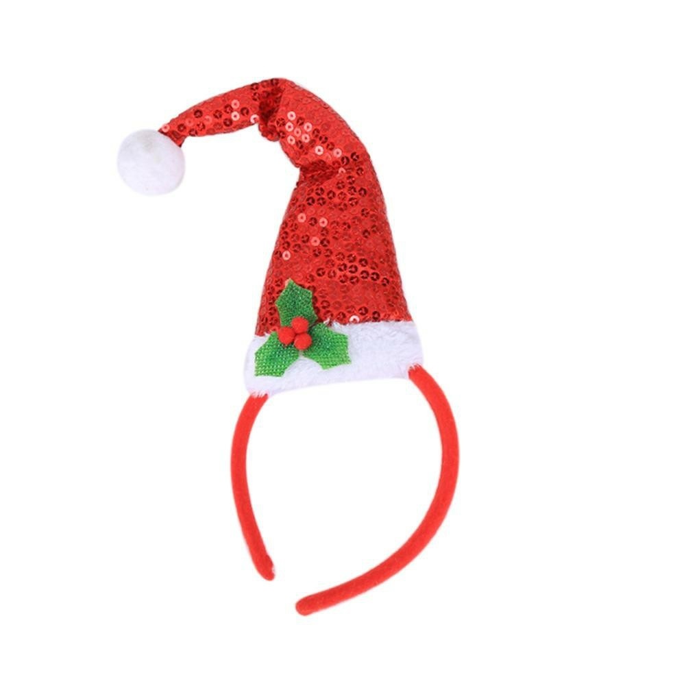 Phụ kiện xmas băng đô cài tóc hình nón noel