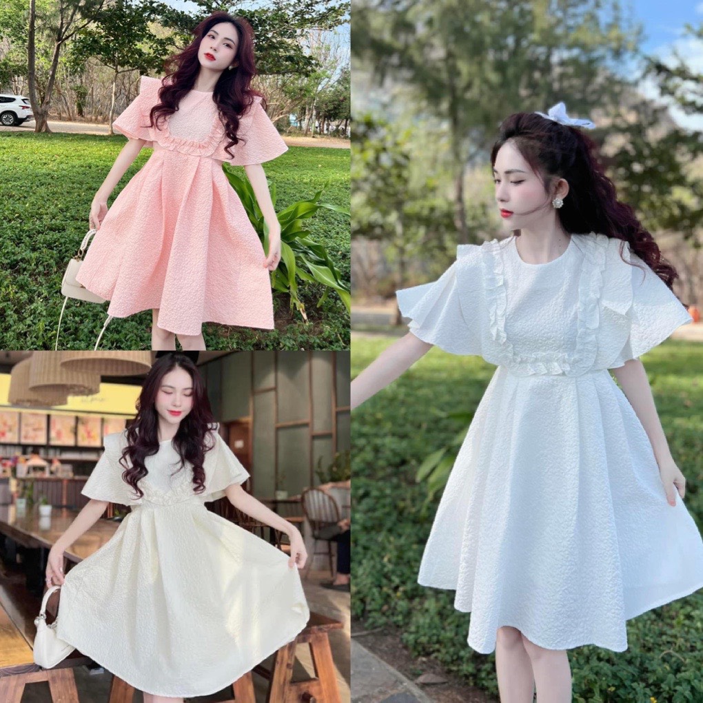 Những kiểu đầm xòe bèo nhún cute khó cưỡng  ALONGWALKER