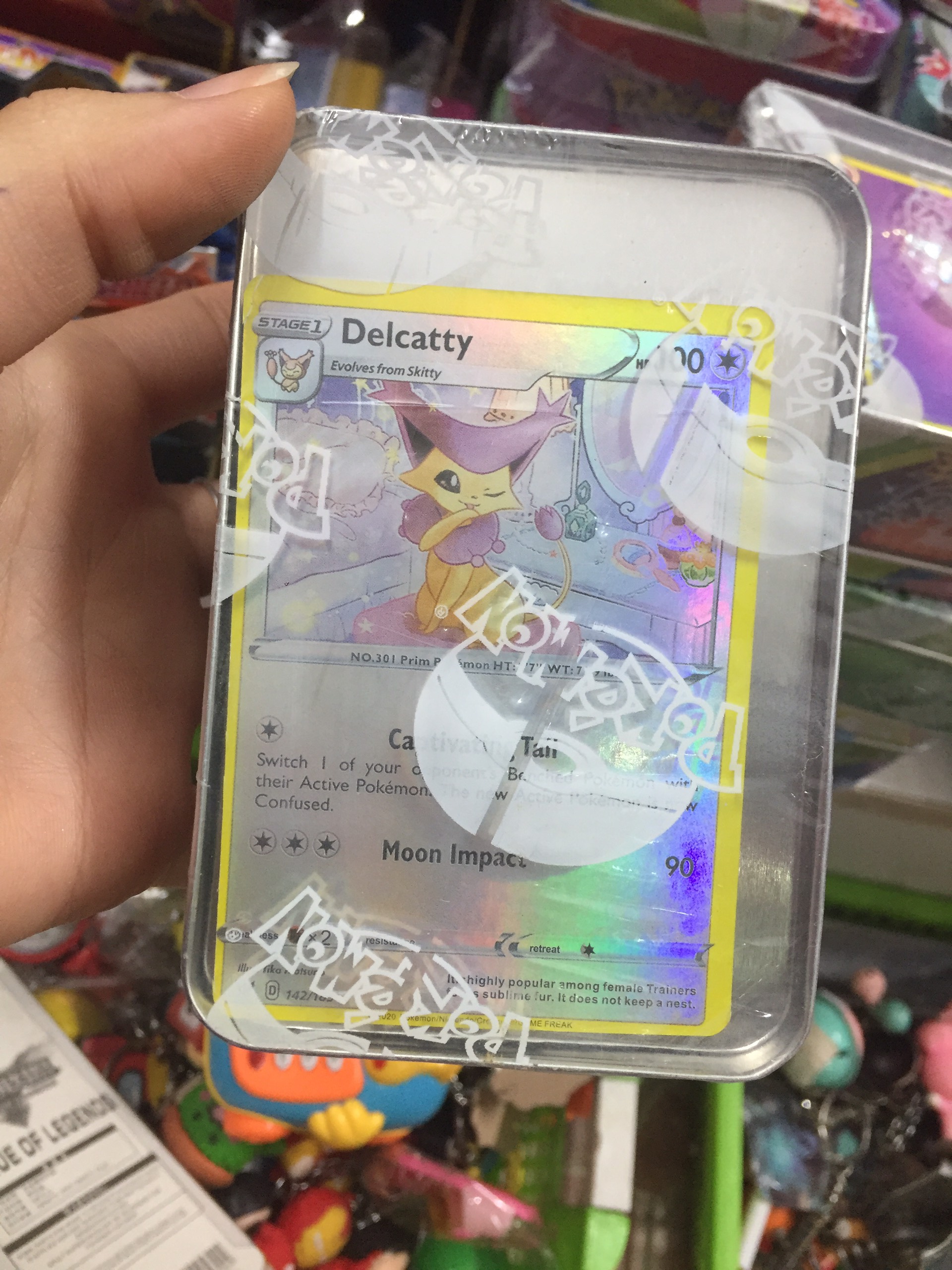 Bộ Bài Pokemon Hộp Sắt - Loại Đẹp 42 Thẻ Bài