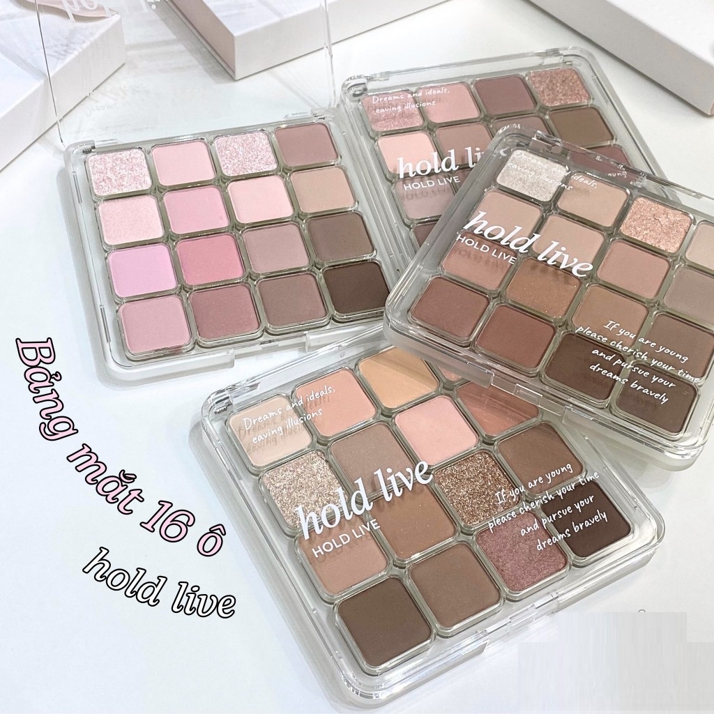 Bảng phấn mắt hold live 16 ô màu hold live sunset magic eyeshadow tray