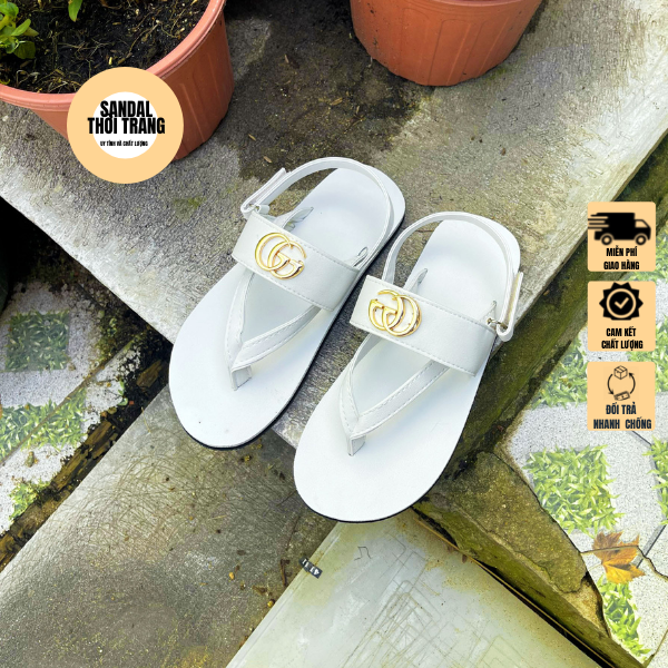 Dép quai hậu nữ nam chữ t gg dép sandal đi học nữ nam full size 30 đến 44