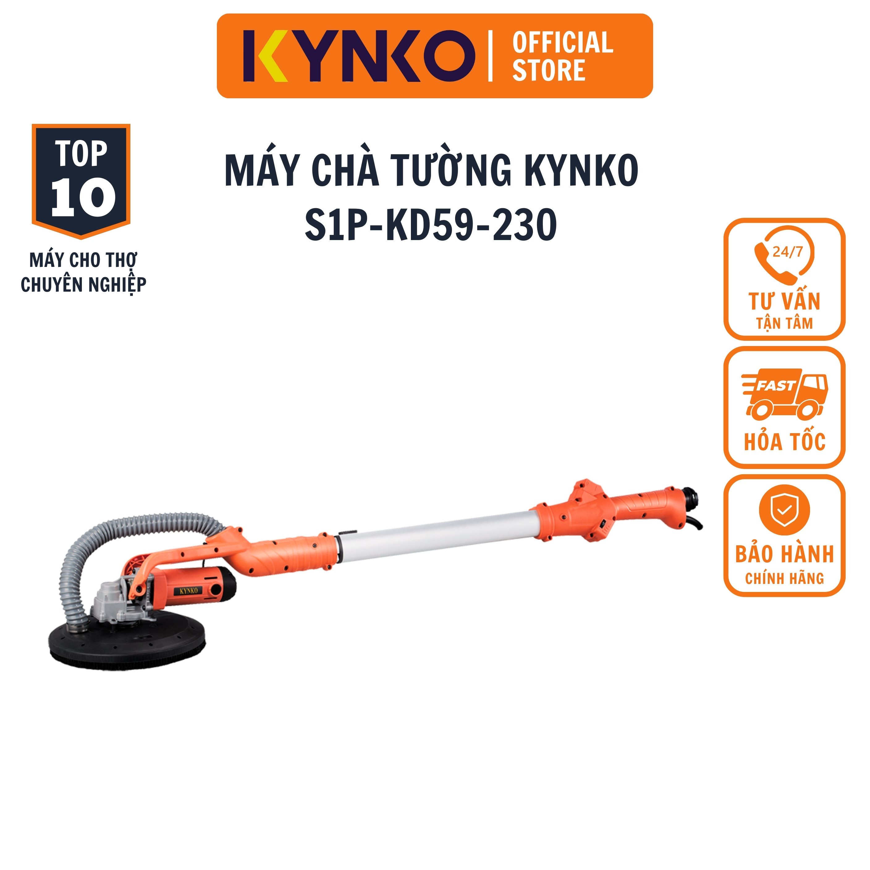 Chà tường cán dài Kynko KD59 710W cầm tay chính hãng giá tốt