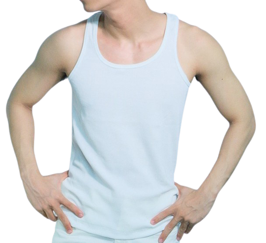 Áo thun gân 3 lỗ nam - Vải Cotton form ôm body tôn dáng