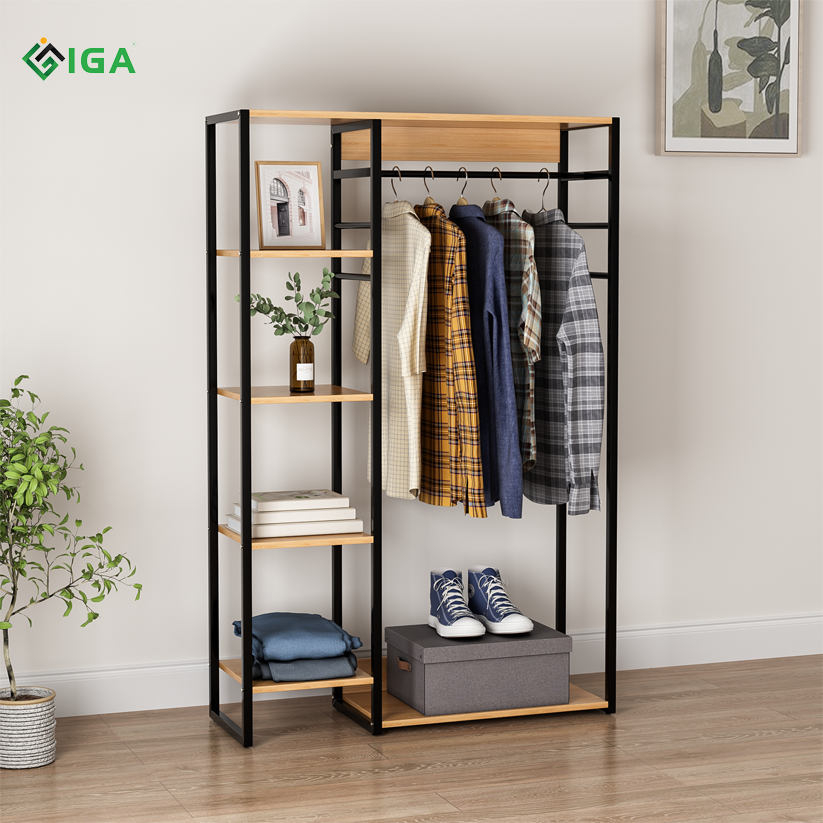 Tủ treo quần áo khung sắt - giá treo đồ iga - gm08
