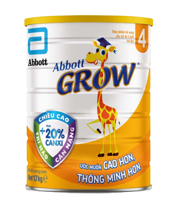Sữa Abbott Grow 4 1,7kg trên 2 tuổi