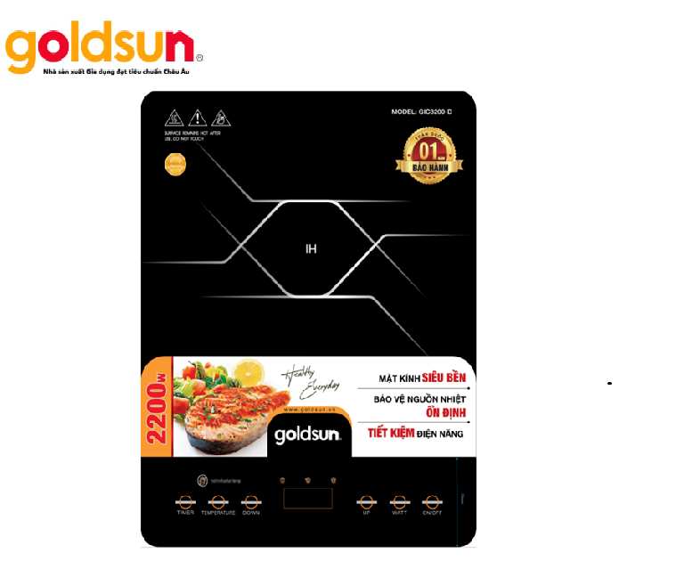 Bếp điện từ đơn goldsun gic3200-d - 10101534