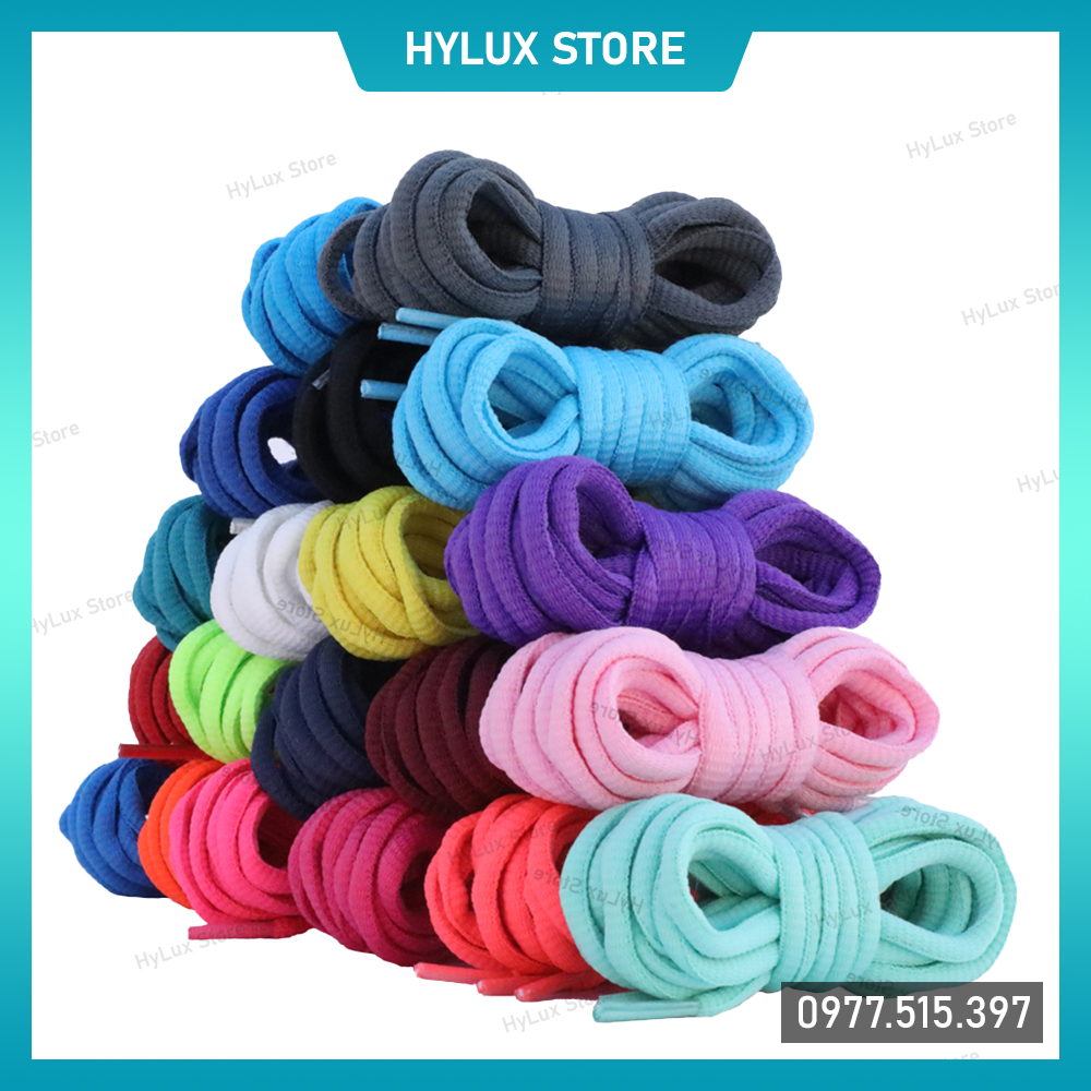 [11-22] Dây giày oval Nike Sb Dunk, Nike, Adidas 0,6cm loại xịn 22 màu