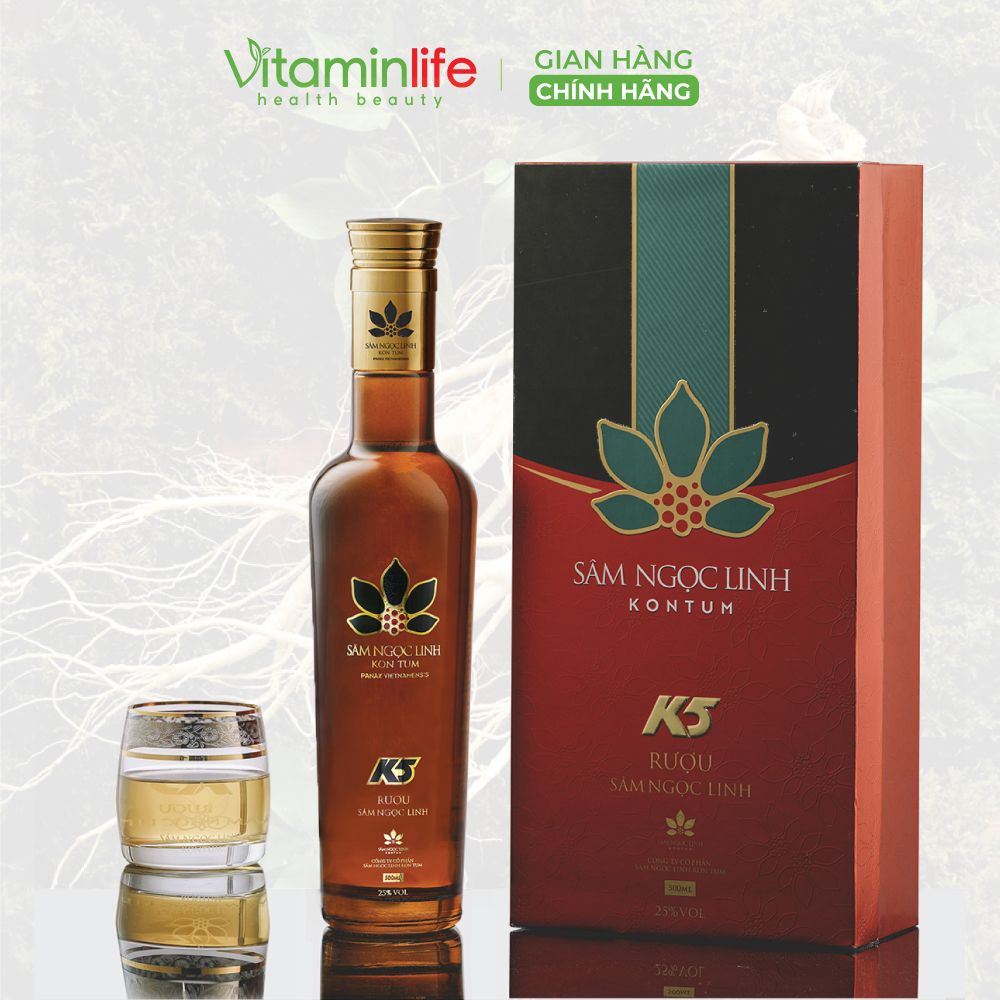 Rượu sâm ngọc linh k5 500ml