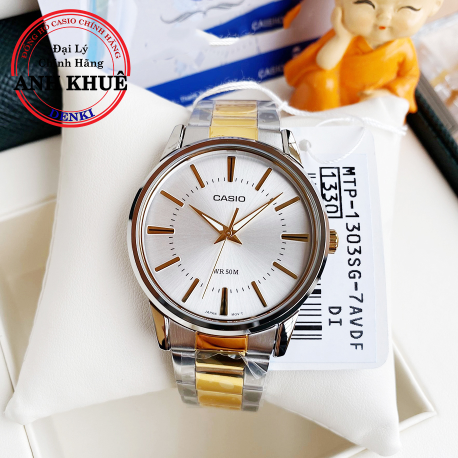 Đồng hồ nam dây kim loại Casio Anh Khuê MTP-1303SG-7AVDF sang trọng