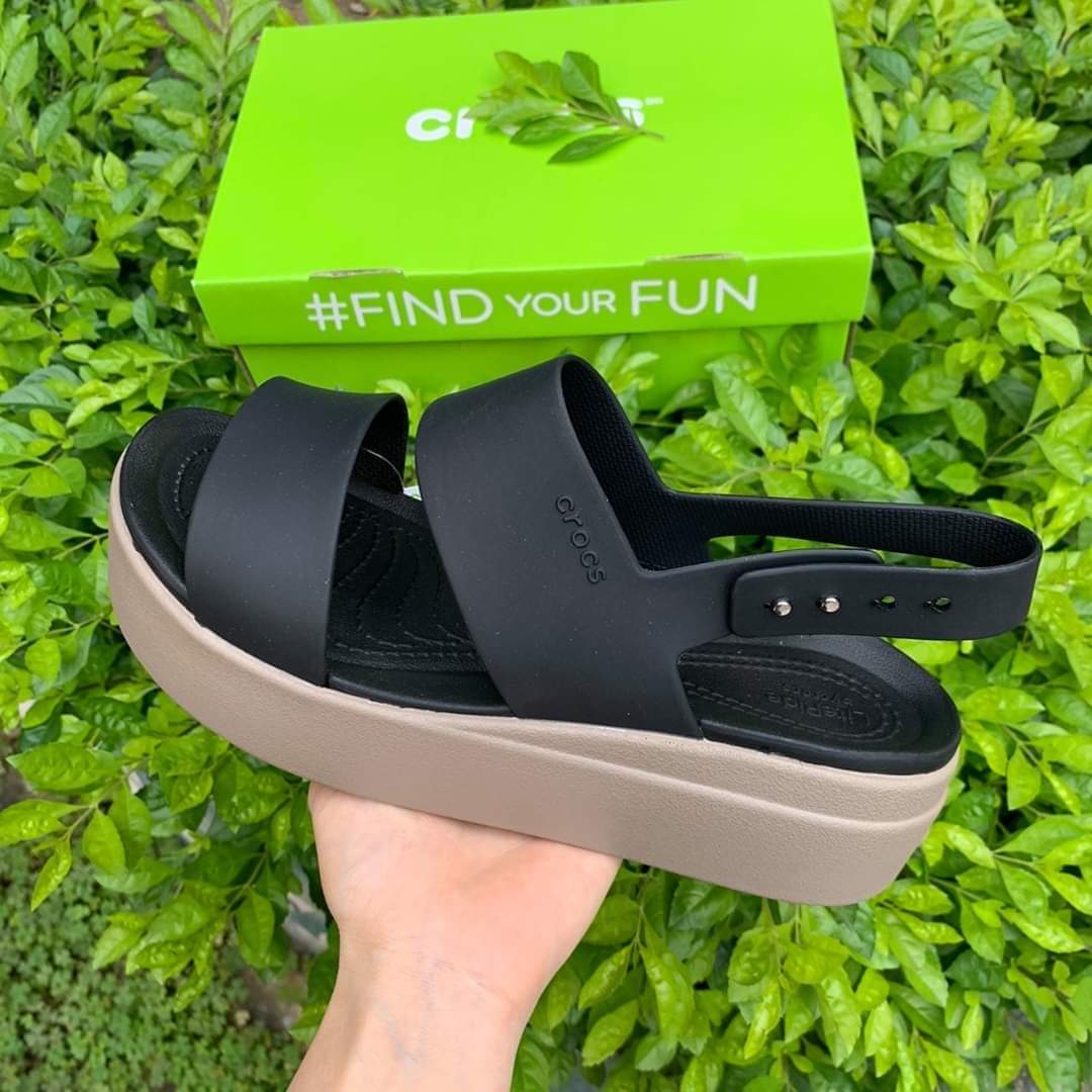 Giày dép sandal crocs xịn đét đế cao 5p siêu nhẹ, êm chân