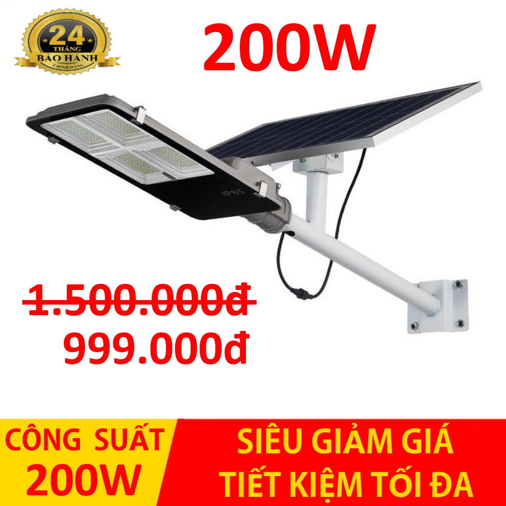 Đèn đường năng lượng mặt trời chống nước 200w ip67