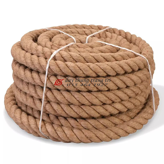 Dây thừng 20mm, dài 5m, dây thừng trang trí, dây đay, dây thừng decor, lầm trang trí, xích đu, kéo co
