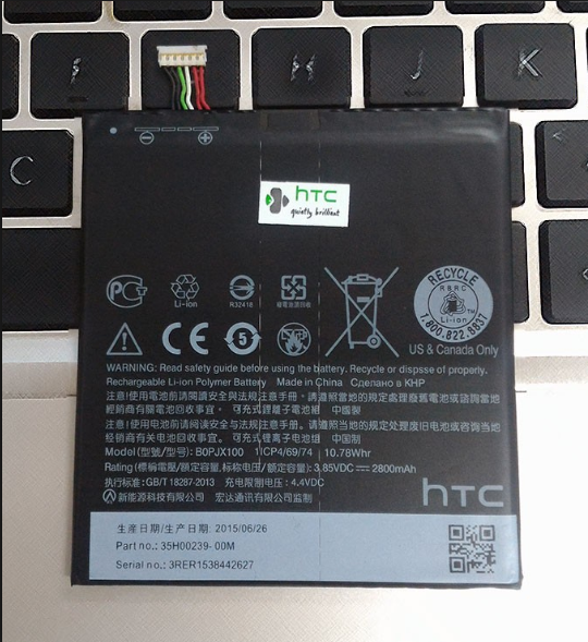 Pin htc one e9, htc e9 plus dung lượng 2800mah xịn bảo hành 6 tháng