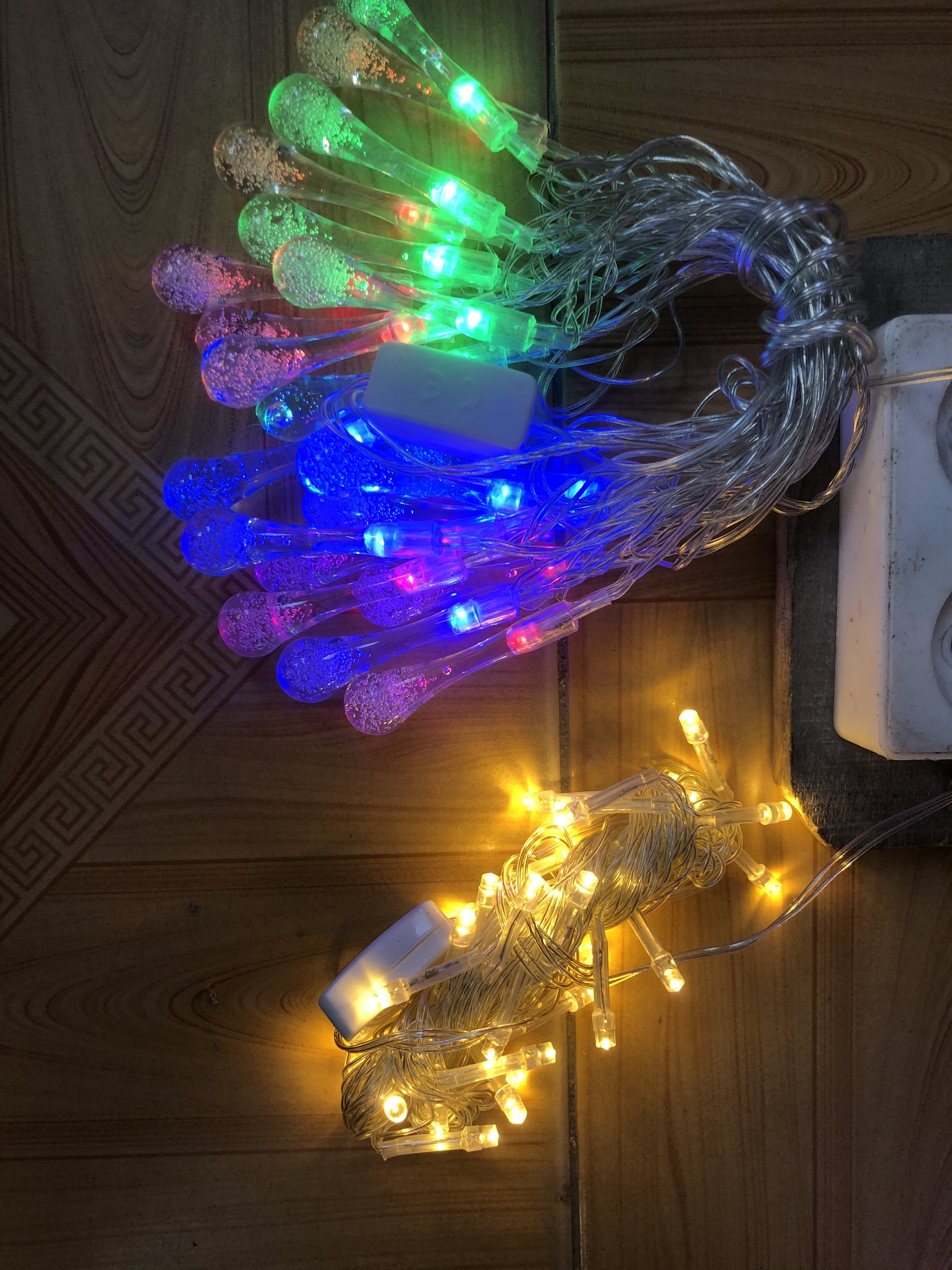 [Hàng đẹp] Đèn Led GIỌT NƯỚC Dài 5M Nhiều Màu Trang Trí Sân Vườn, Ngày Tết, Đèn Ngoài Trời