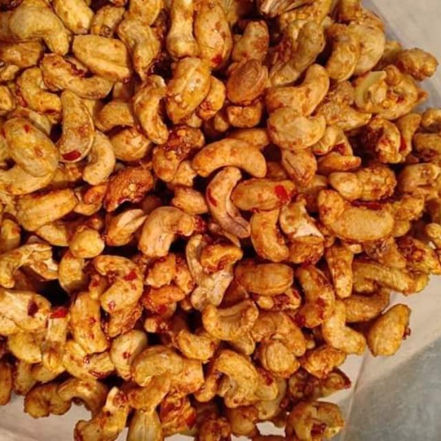 Hạt Điều Lạc Rang Tỏi Ớt Loại 1 Thơm Ngon / 500g