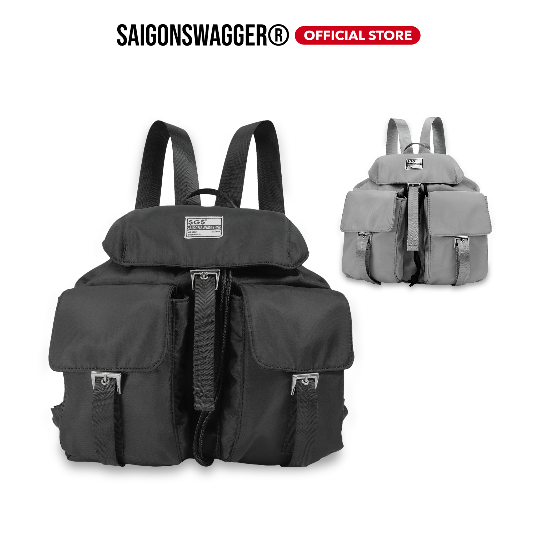 Balo mini thời trang saigon swagger® chất liệu nylon fetching backpack
