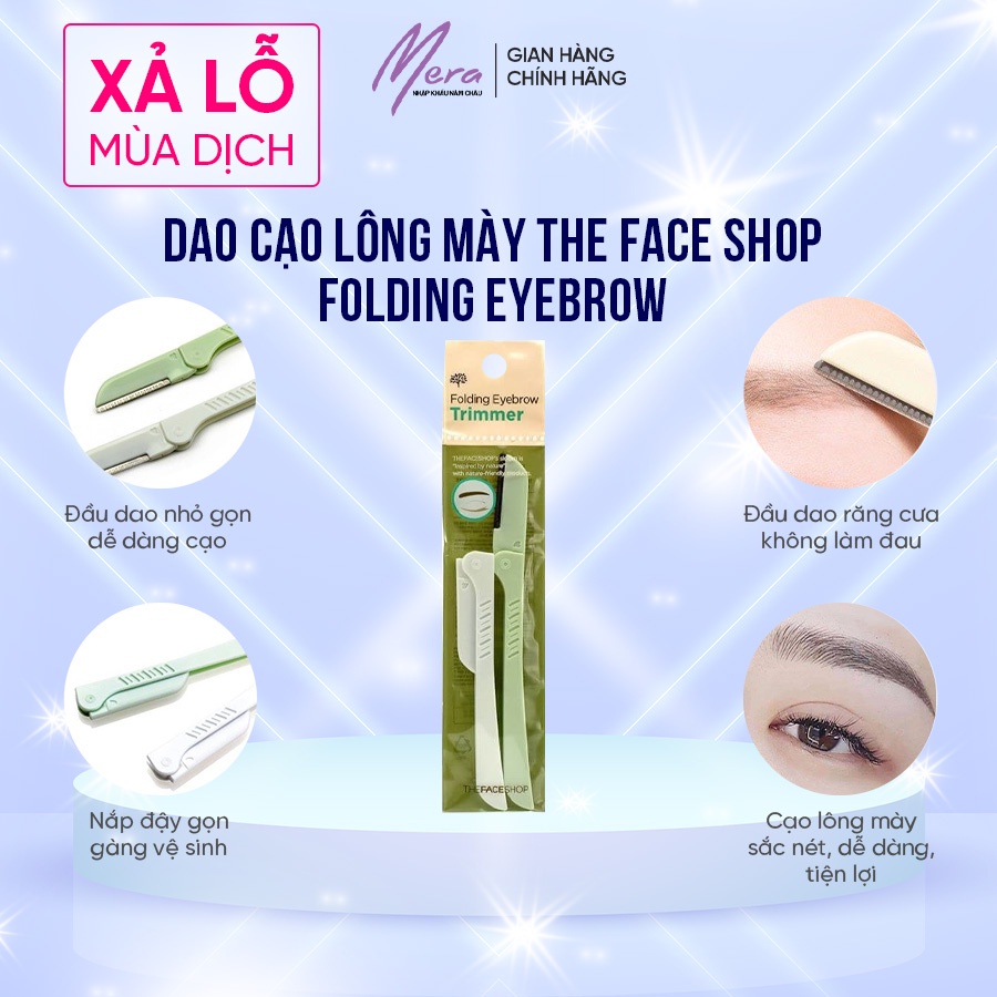 Dao cạo lông mày the face shop folding eyebrow trimmer