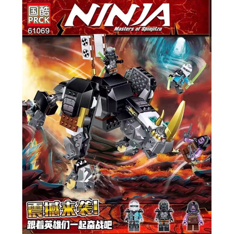 Lắp ráp ninja - khủng long giác đấu mino của zane - 61069