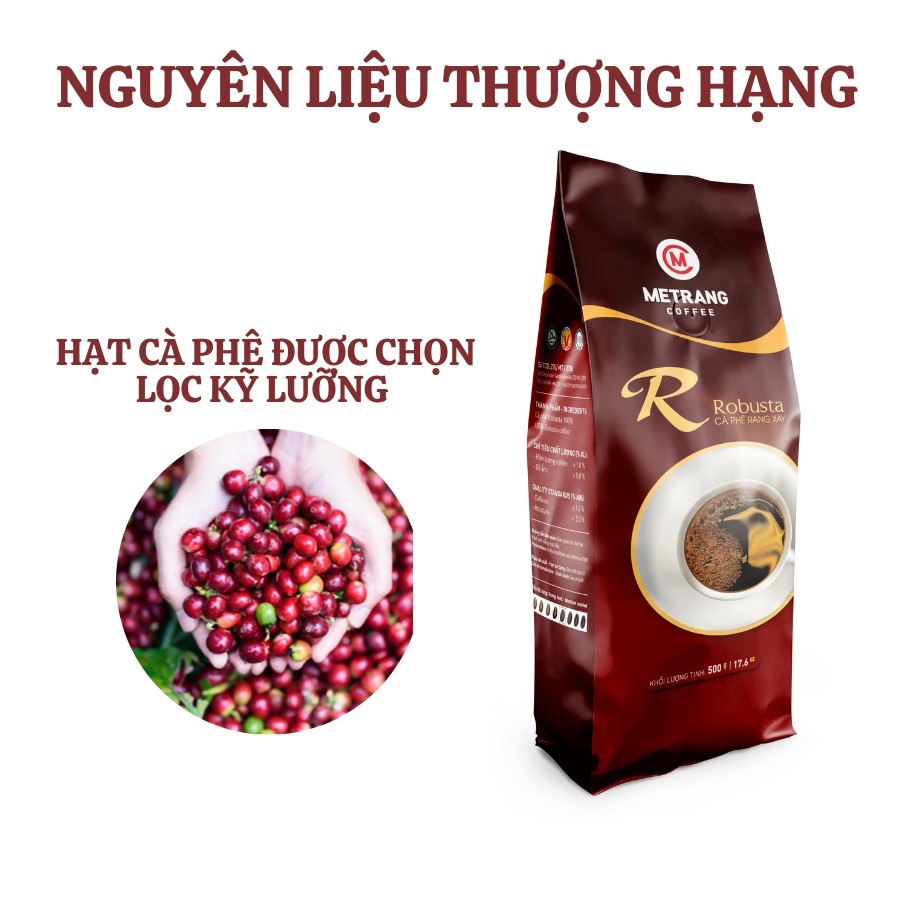 Cà phê mê trang robusta - túi bột 500g