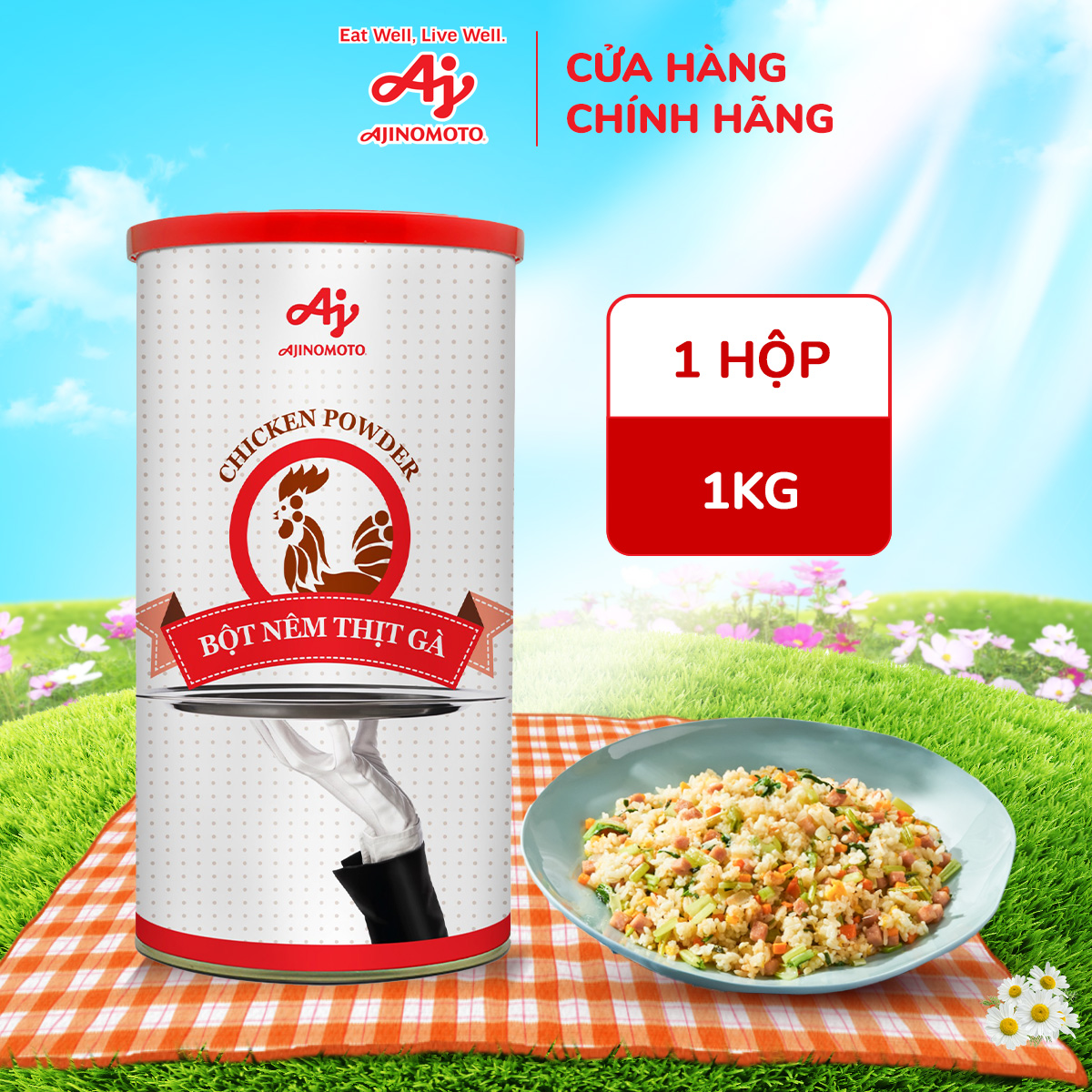 Bột Nêm Thịt Gà Ajinomoto 1kg/Lon