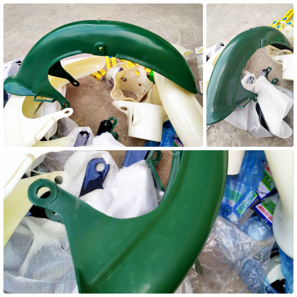 Chắn bùn trước honda cub 79 80 81 ( màu Xanh Dưa )