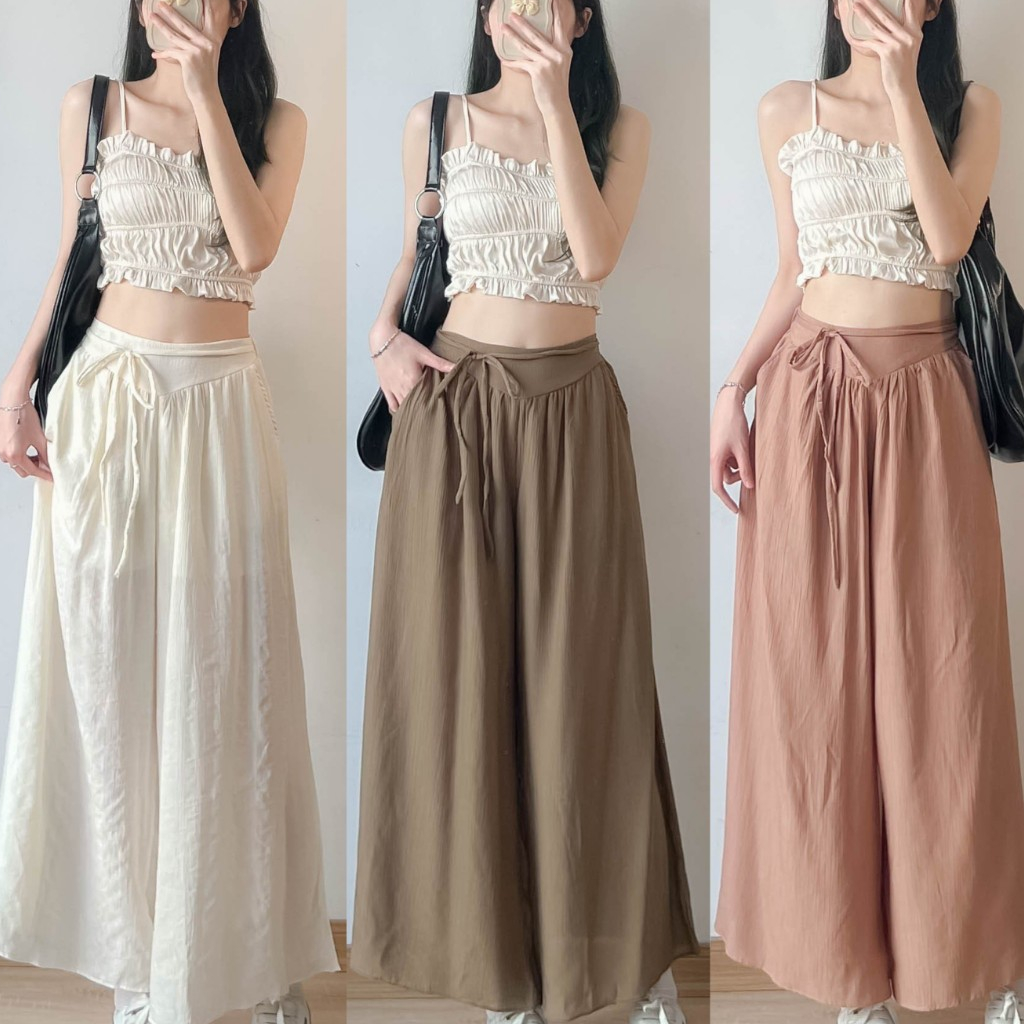 Quần đũi nữ ống siêu rộng hotrend siêu mát cho mùa hè.