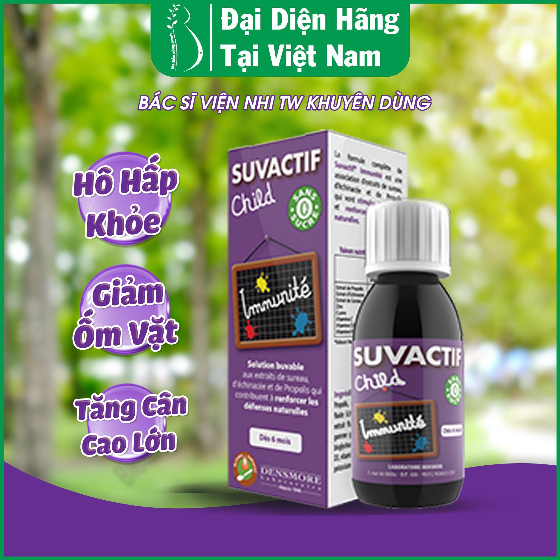 [Đại Diện Hãng Tại VN] Siro Tăng Đề Kháng Suvactif Immunité: Chính Hãng Pháp, Tăng Miễn Dịch, Ngừa Vấn Đề Về Hô Hấp, Hết Ốm Vặt, Biếng Ăn, Chậm Lớn.