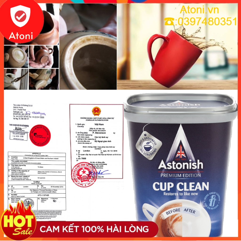 Bột tẩy đa năng astonish - ??astonish ?? vệ sinh vết ố vàng trên đồ dùng